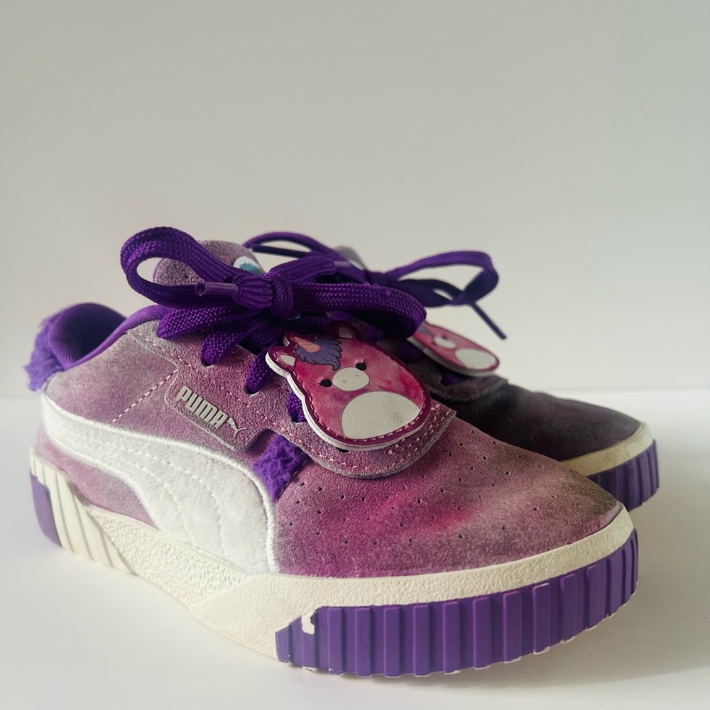 Puma Kids' Purple and White Sneakers